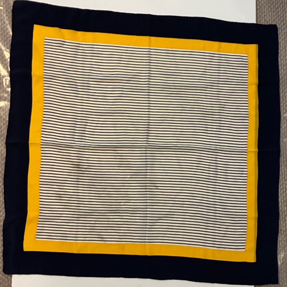 Striped Yellow and Black Women's Scarf
